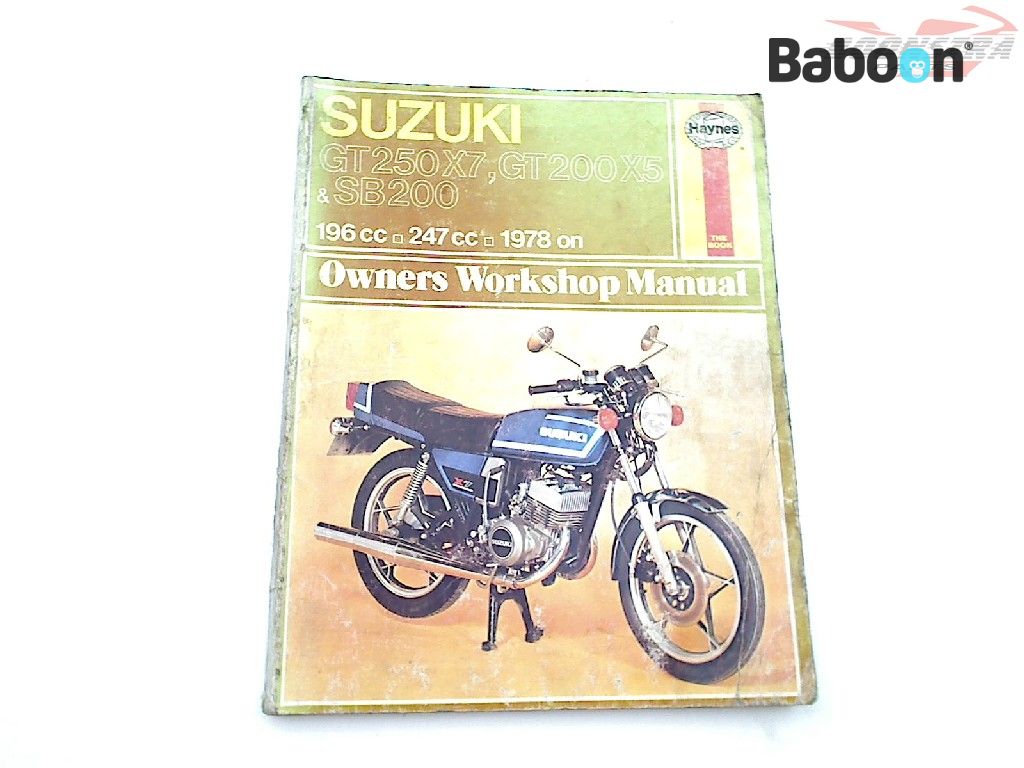 Suzuki GT 250 1978 X7E (GT250) Manual de usuario / Workshop Manual
