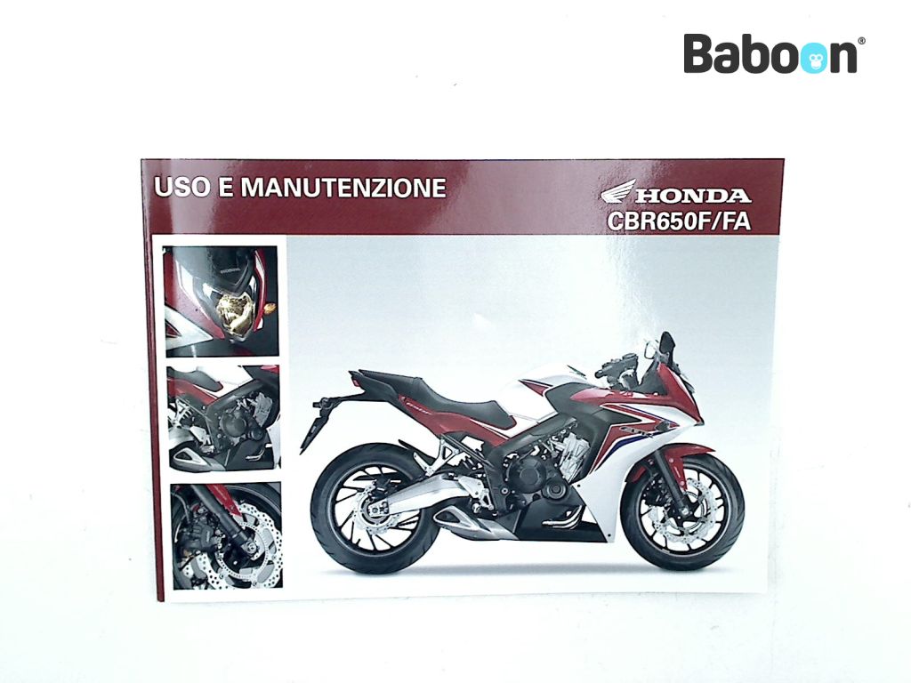 Honda CBR 650 F 2014-2016 (CBR650F RC74) Owners Manual Italian