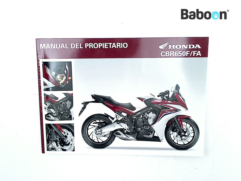 Honda CBR 650 F 2014-2016 (CBR650F RC74) Libretto istruzioni Spanish