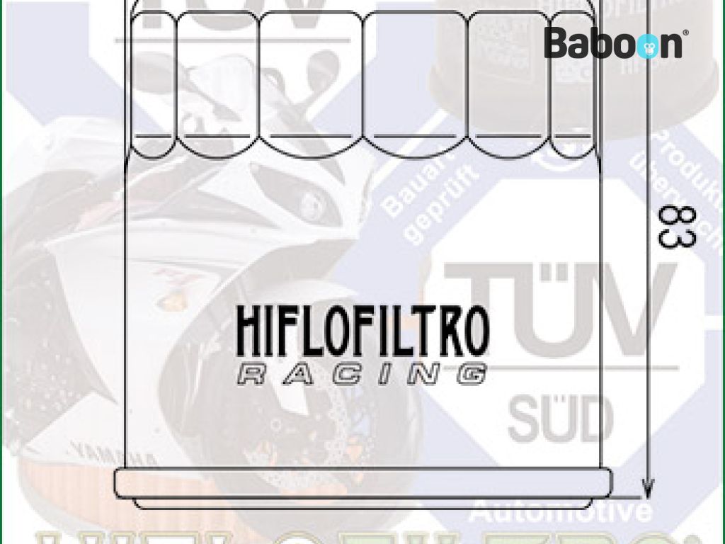 Hiflofiltro Olajszűrő HF303RC