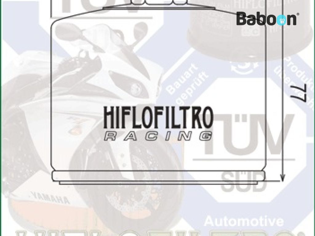 Filtre à huile Hiflofiltro Racing HF124RC
