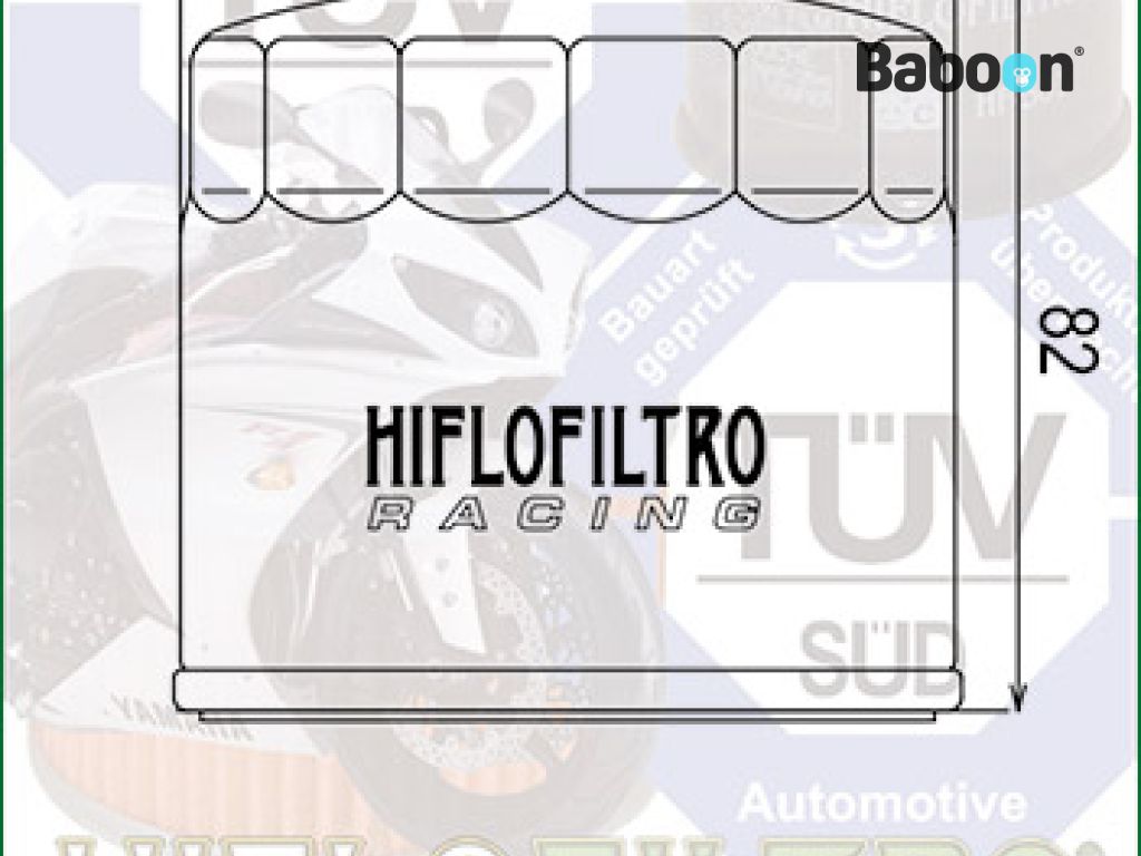 Filtre à huile Hiflofiltro Racing HF153RC