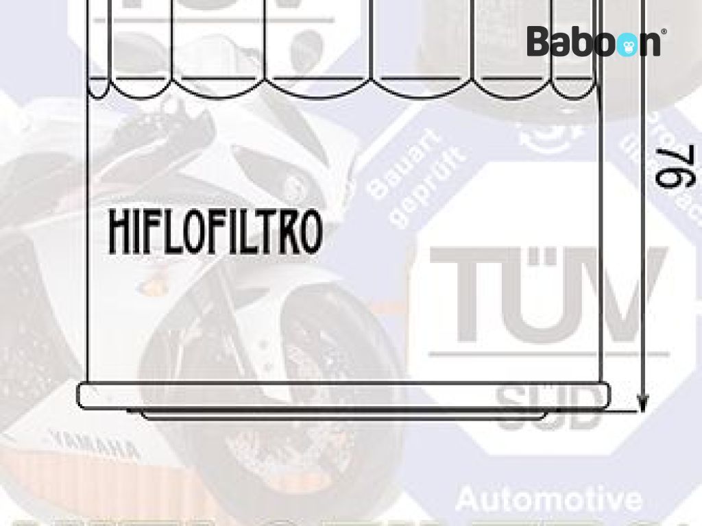 Filtr oleju Hiflofiltro HF134