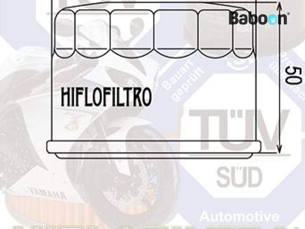 Hiflofiltro Oil filter HF147