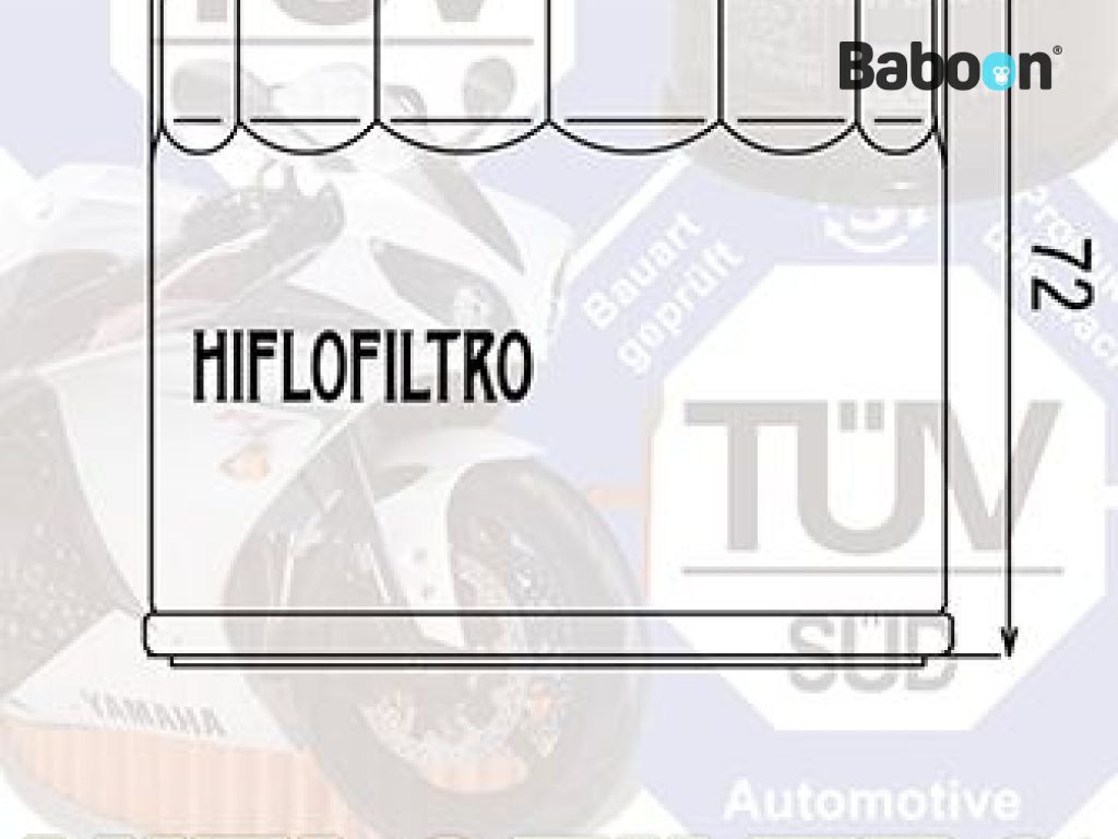 Filtro de aceite Hiflofiltro HF153