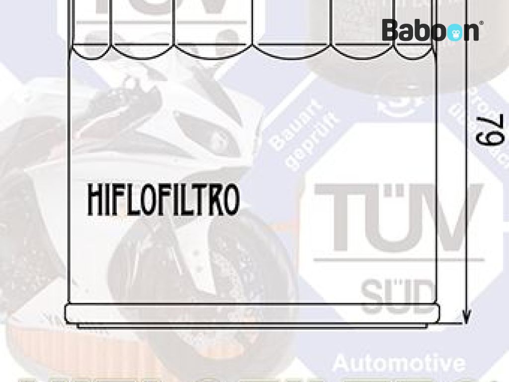 Hiflofiltro Oliefilter HF163