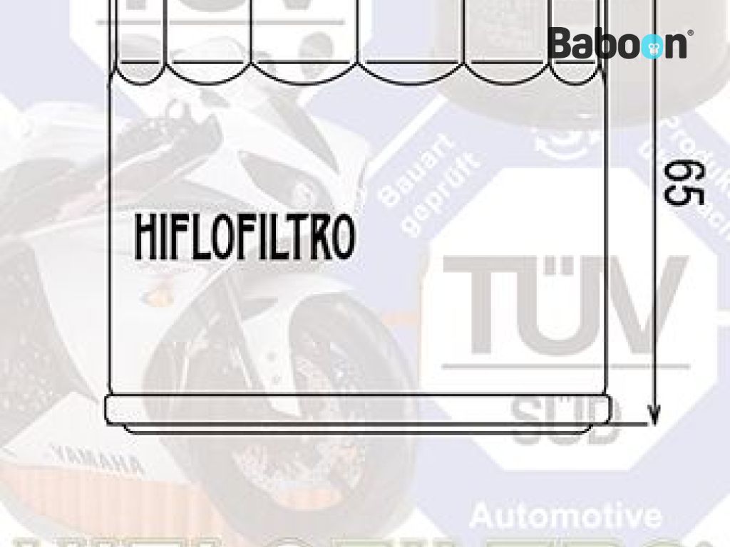 HIFLOFILTRO HF191 Oil Filter Triumph