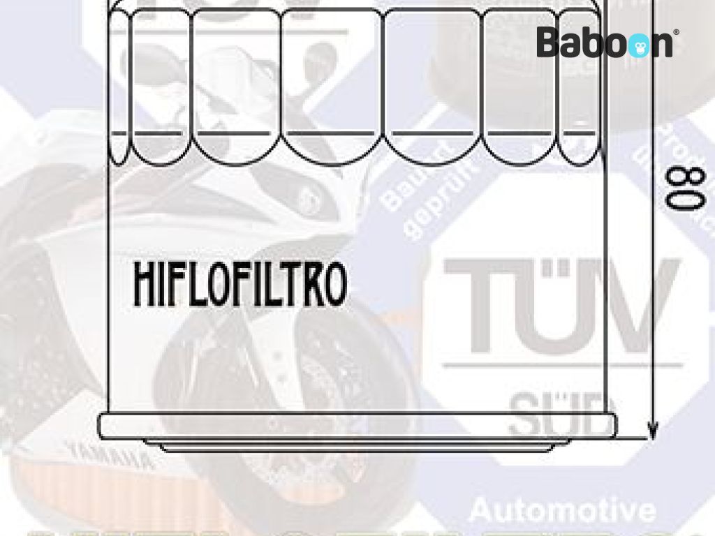Hiflofiltro Oliefilter HF202