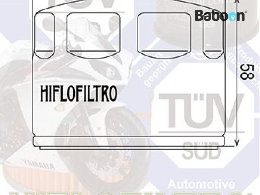 Filtr oleju Hiflofiltro HF565