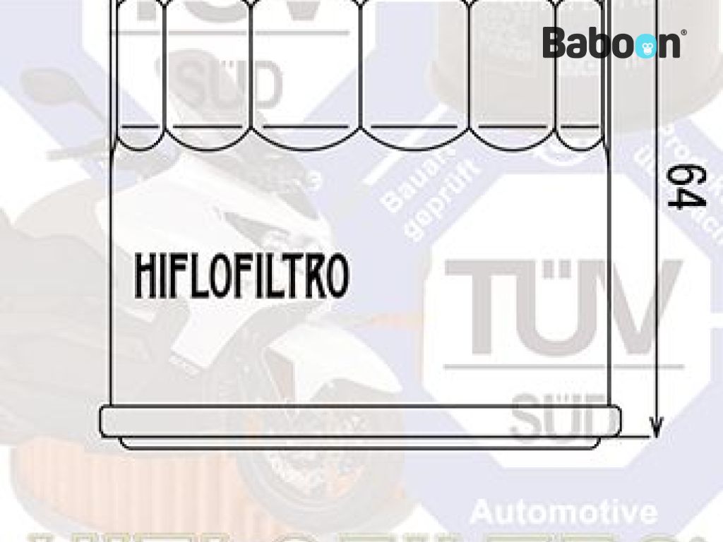 Hiflofiltro Oil filter HF951