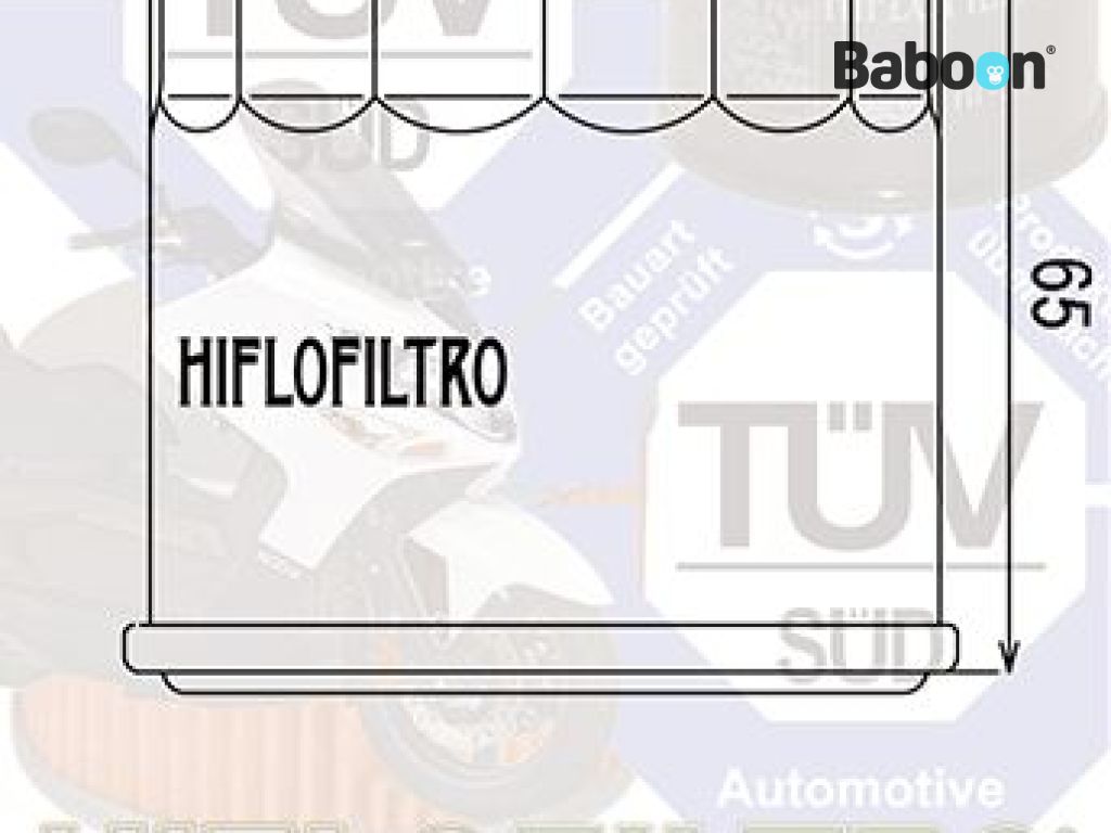 Hiflofiltro Oil filter HF975