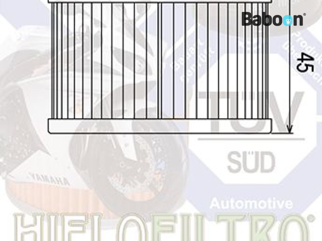 HIFLOFILTRO HF111 Oil Filter Honda