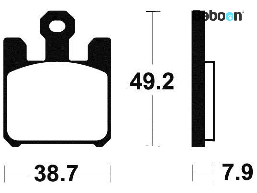 Zestaw klocków hamulcowych Tecnium z przodu spiekany metal MF288
