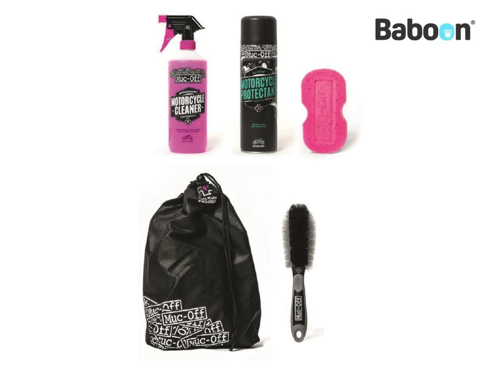 Muc-Off Cleaning Set Motorcycle Care Essentials Kit