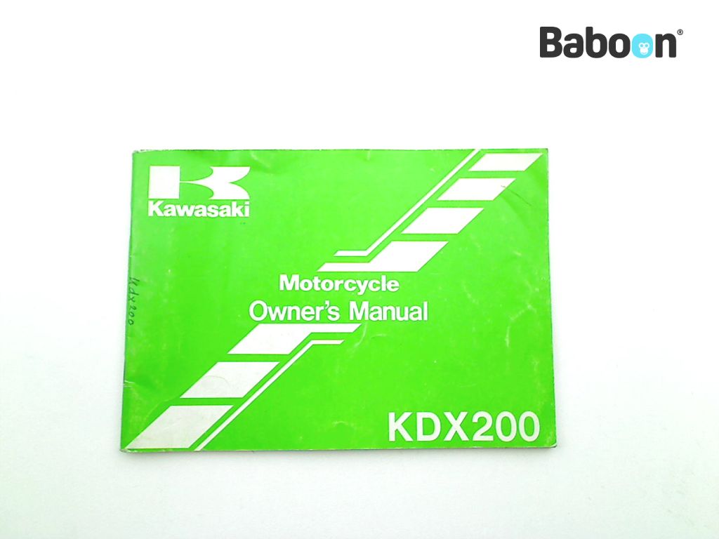 Kawasaki KDX 200 1989-1994 (KDX200E) Fahrer-Handbuch (99920-1508)