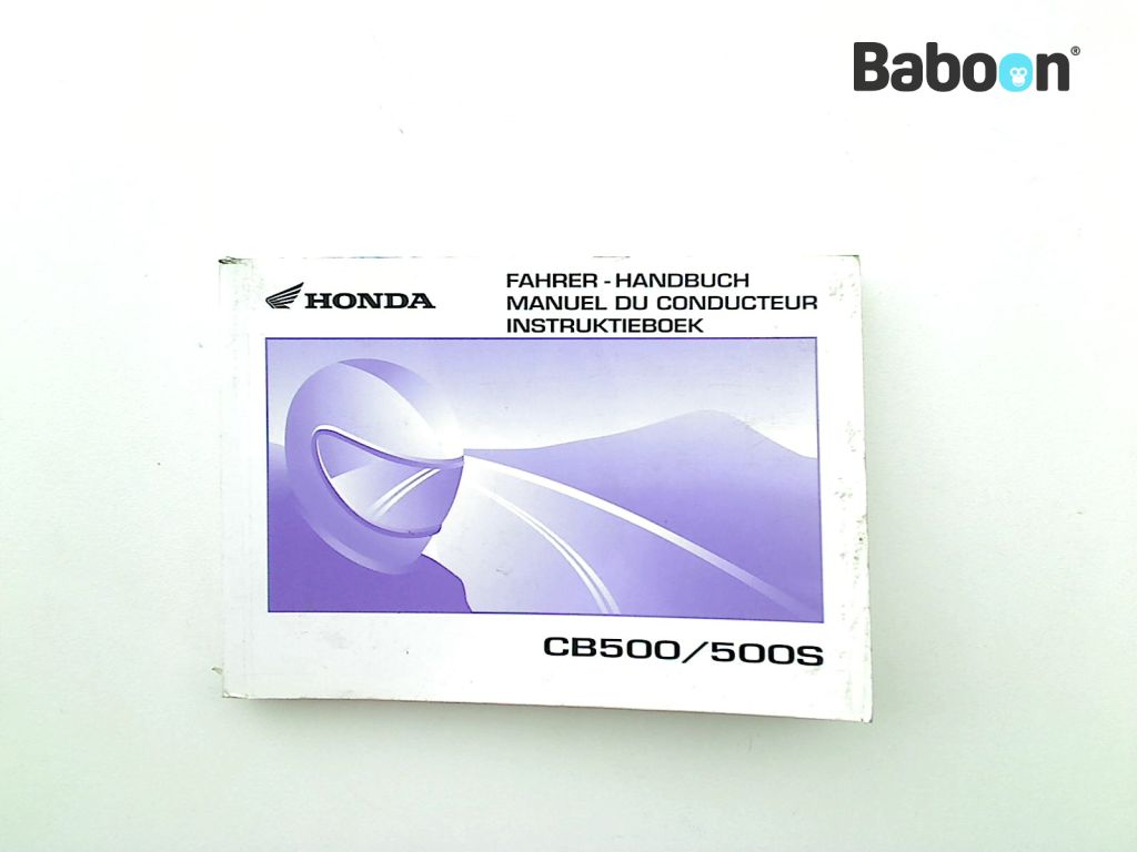 Honda CB 500 1997-2003 (CB500 V-W-X-Y) Livret d'instructions (37MY5D21)