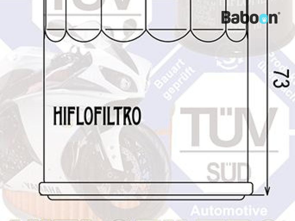Hiflofiltro Oil filter HF177