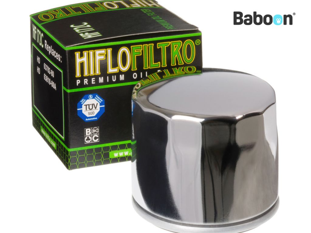 Hiflofiltro Filtre à huile HF172C Chrome