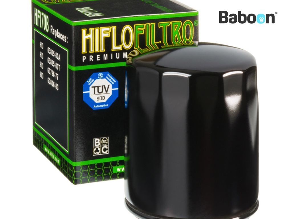 Hiflofiltro Oil filter HF170B Black