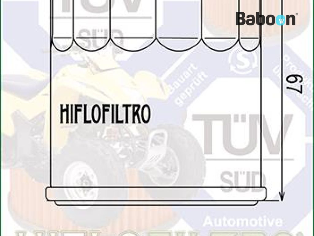 Hiflofiltro Oil Filter HF199