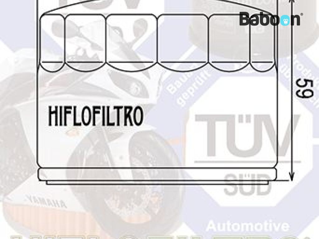 Hiflofiltro Filtr oleju HF552