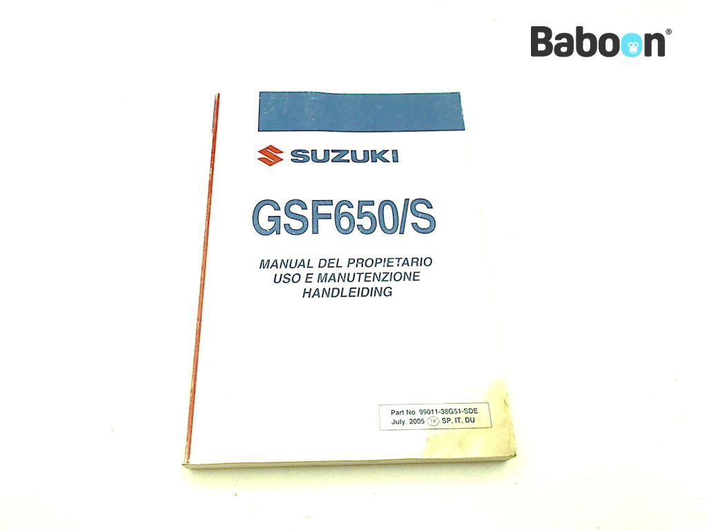Suzuki GSF 650 Bandit 2004-2006 (GSF650) Libretto istruzioni