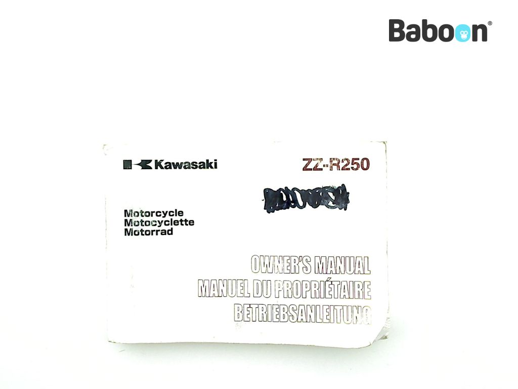 Kawasaki ZZR 250 (ZZR250 ZZ-R250 EX250H) Omistajan käsikirja (99976-1122)