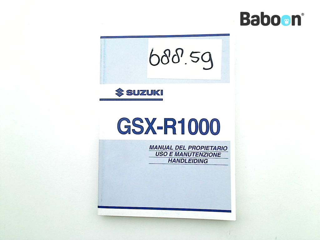 Suzuki GSX R 1000 2003-2004 (GSXR1000 K3/K4) Manuales de intrucciones (99011-40F60-SDE)