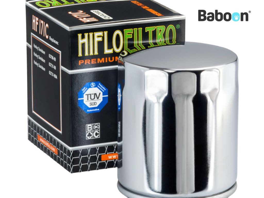 Hiflofiltro Filtre à huile HF171C Chrome