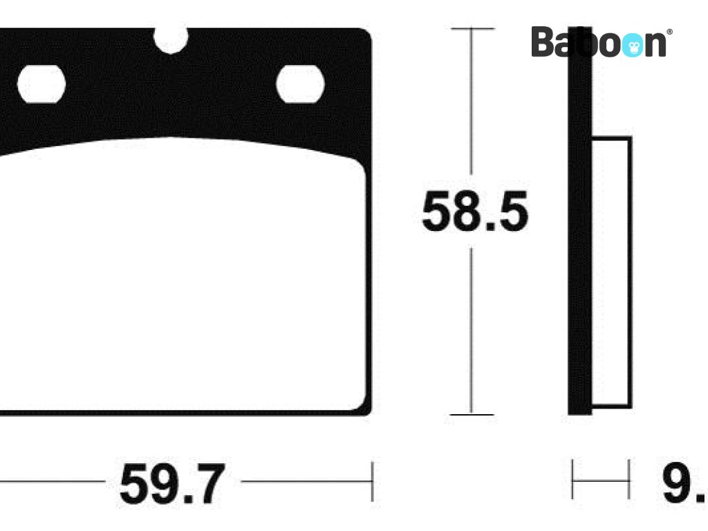 Tecnium Brake pad set Front / Rear MA54 Organic
