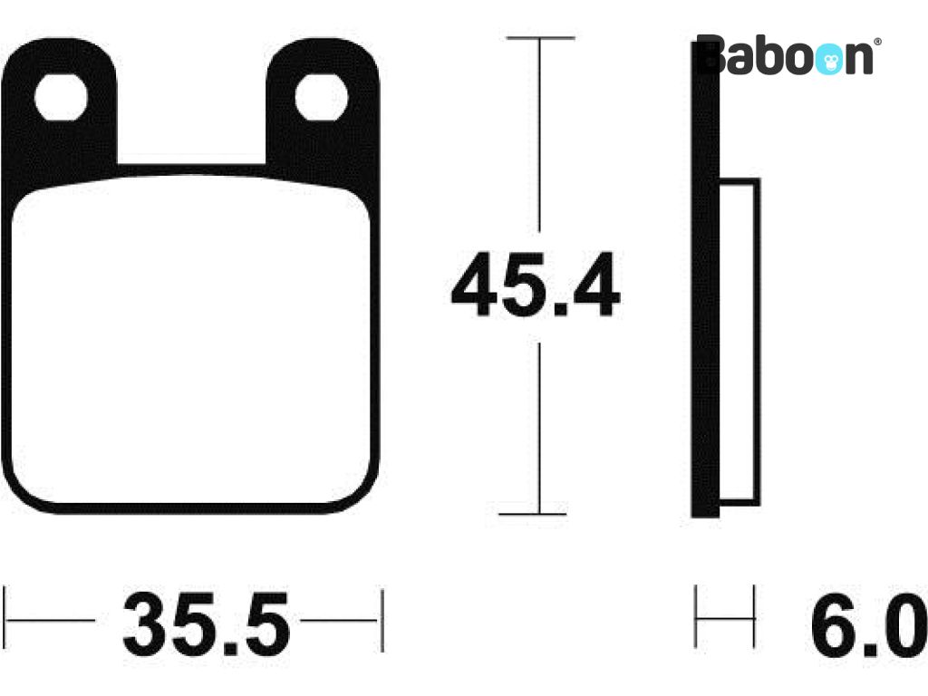 Set pastiglie freno Tecnium anteriore / posteriore MF59 in metallo sinterizzato