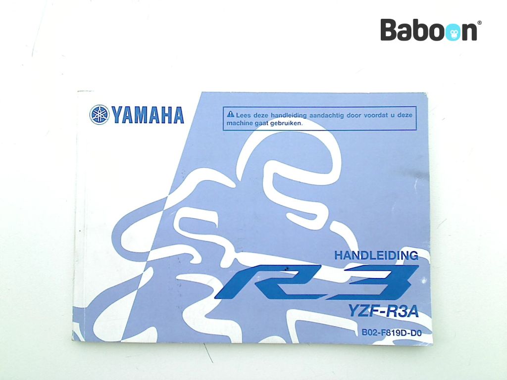 Yamaha YZF R3 2014-2016 (RH07 YZF-R25 YZF-R3) Libretto istruzioni (B02-F819D-D0)