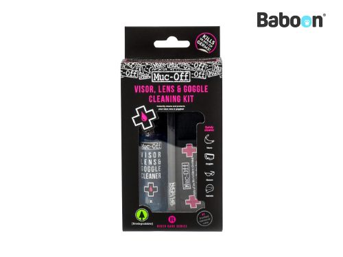 MUC-OFF Visor, Lens & Goggle Cleaning Kit