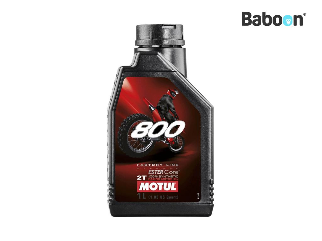 MOTUL 800 Factory Line Off-Road Racing Motor Oil 2T 100% Synthetic 1L