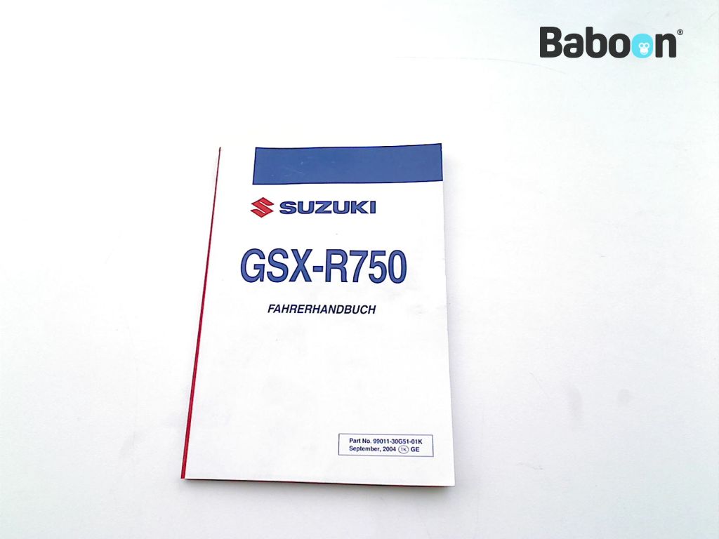 Suzuki GSX R 750 2004-2005 (GSXR750 K4/K5) Brugermanual