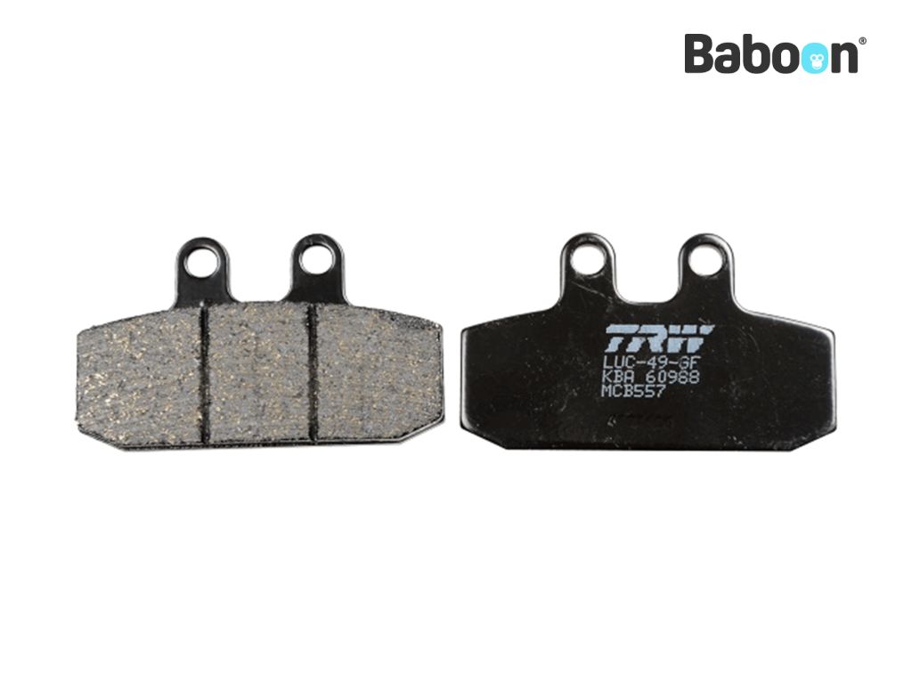 TRW Brake pad set Front / Rear MCB557 Organic