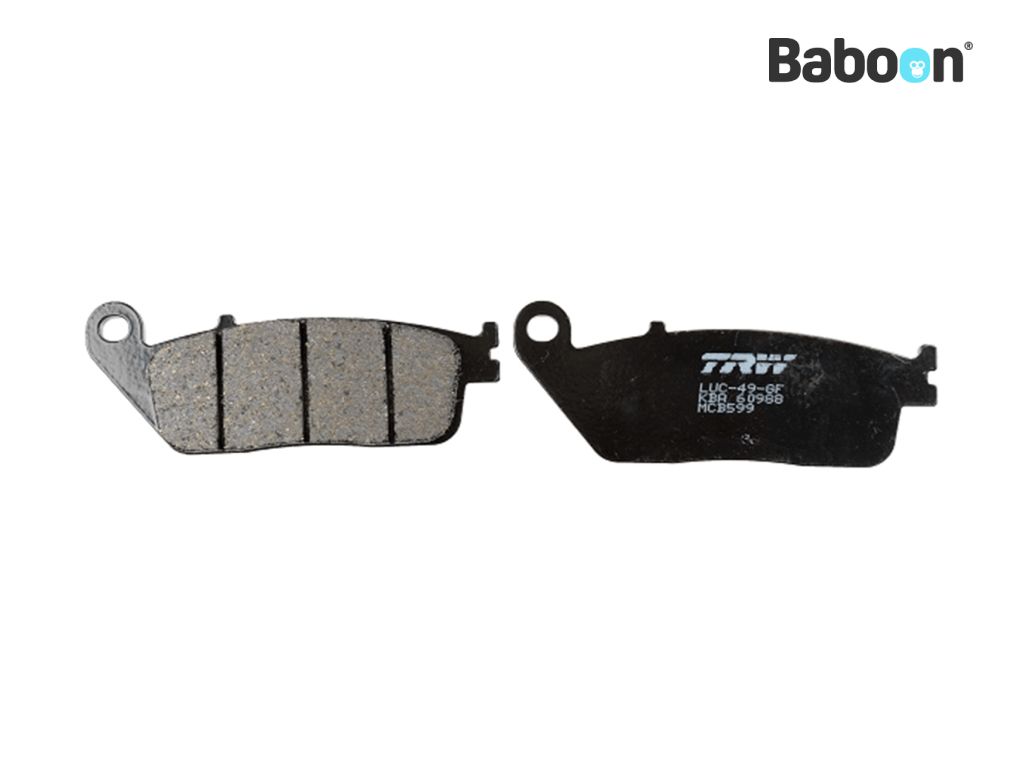 TRW Brake pad set Front / Rear MCB599 Organic