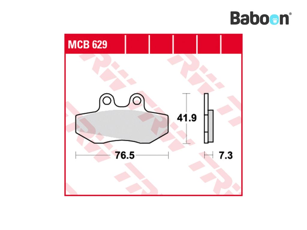 TRW Bremsbelagsatz vorne MCB629 Bio