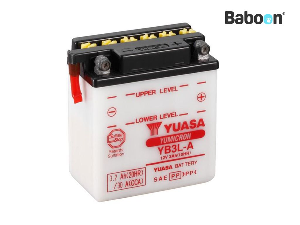 Batterie Yuasa conventionnelle YB3L-A