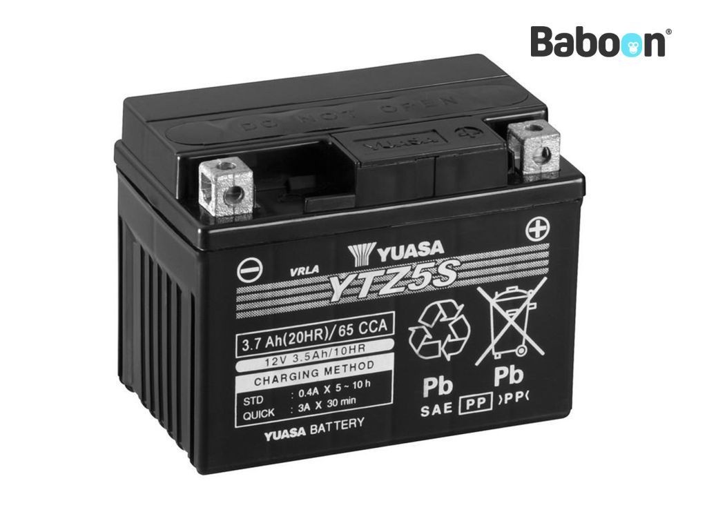 YUASA YTZ5S Battery Maintenance Free Factory Activated