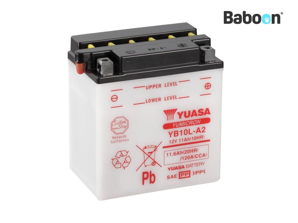 Yuasa Accu Conventioneel YB10L-A2 zonder accuzuur pakket 