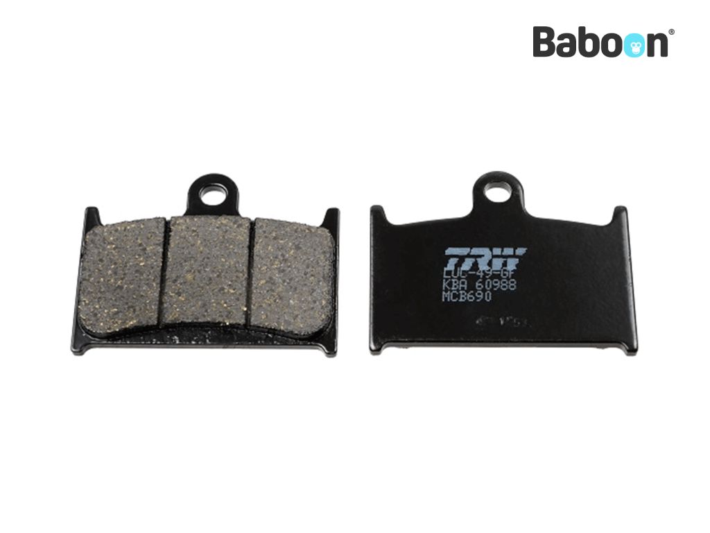 TRW Brake pad set Front / Rear MCB690 Organic