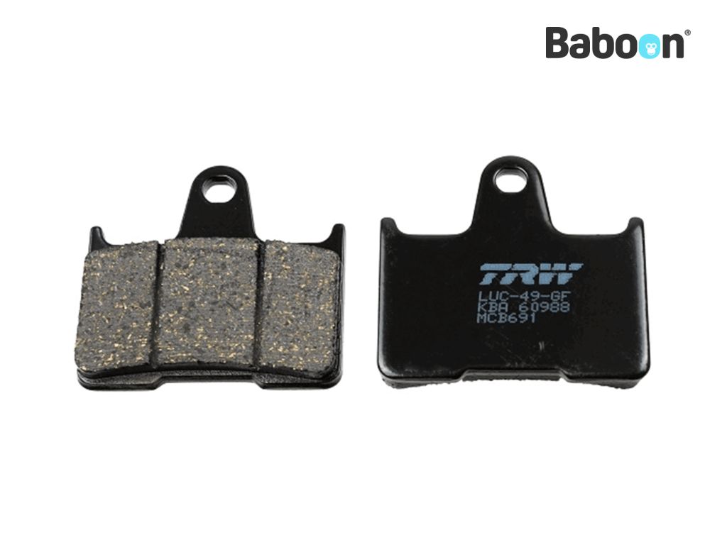 TRW Brake pad set Rear MCB691 Organic