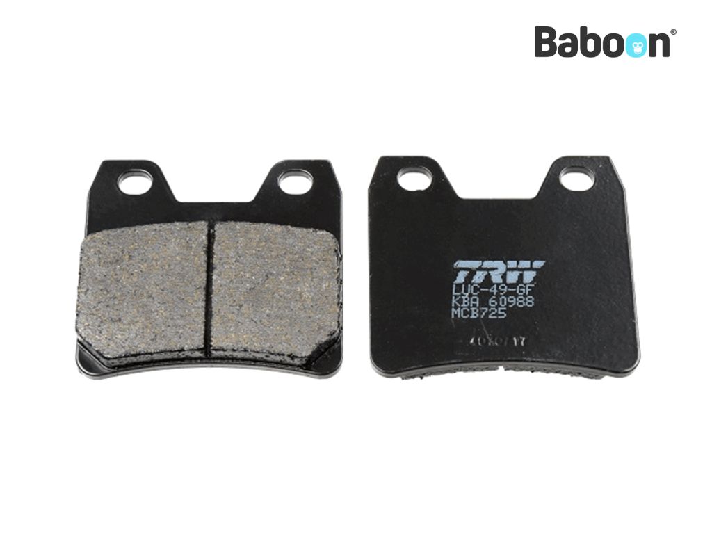 TRW Brake pad set Rear MCB725 Organic