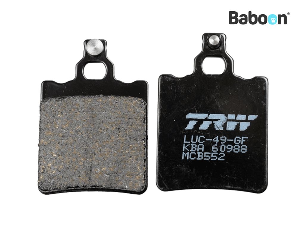 TRW Brake pad set Front / Rear MCB552 Organic
