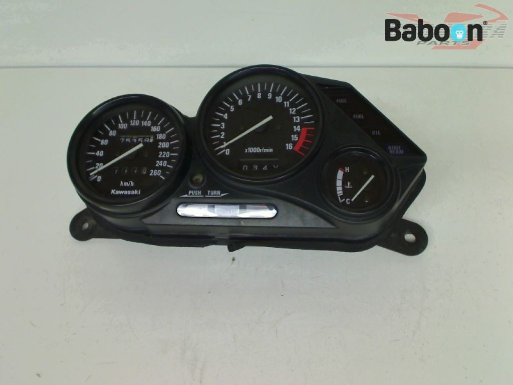 Kawasaki ZZR 600 1990-1992 (ZZ-R600 ZX-6E ZX600D) Måleinstrument/Speedometer km/t
