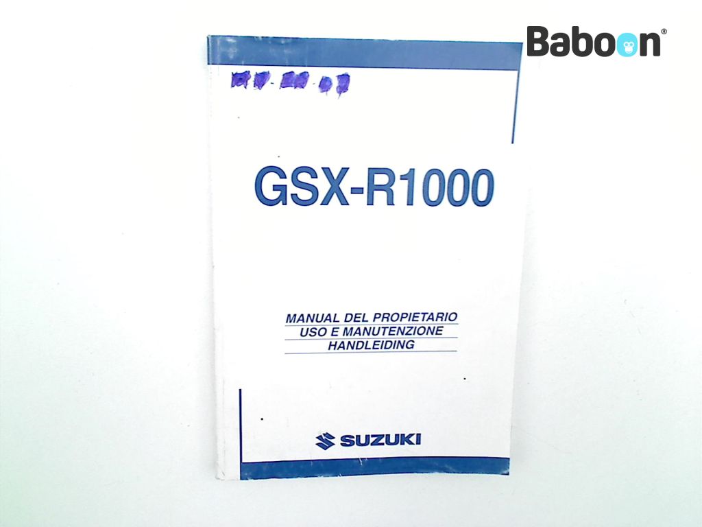 Suzuki GSX R 1000 2003-2004 (GSXR1000 K3/K4) Instrukcja Spanish, Italian and Dutch