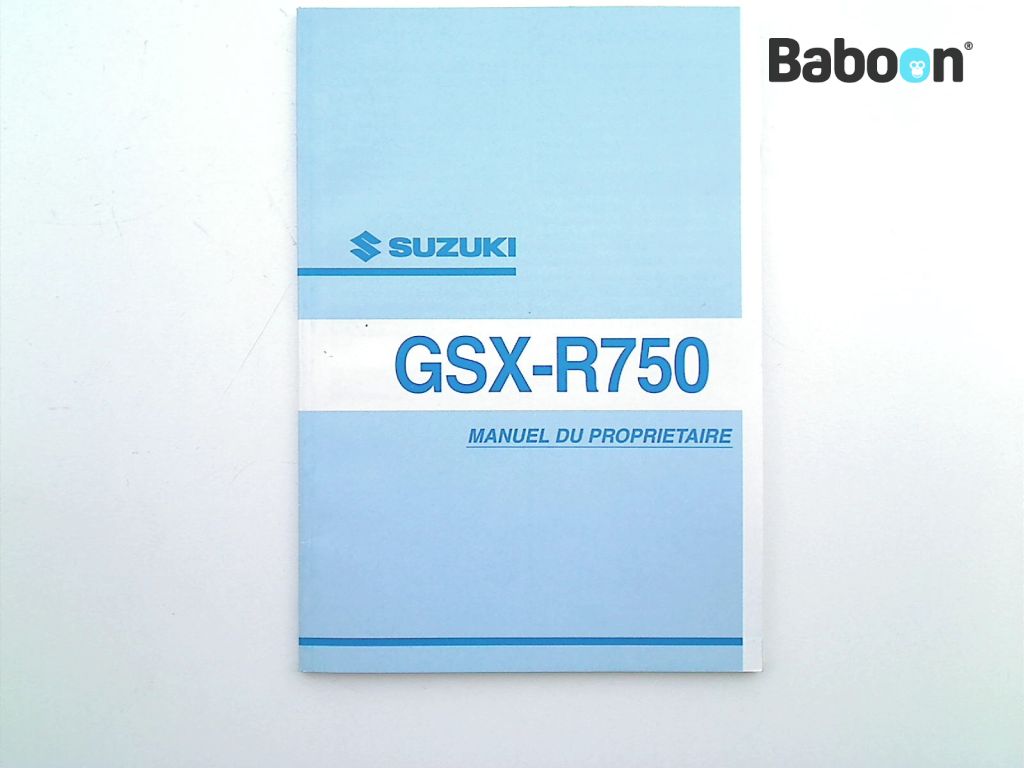 Suzuki GSX R 750 2000-2003 (GSXR750 K1/K2/K3) Instructie Boek French (99011-33F51-01F)