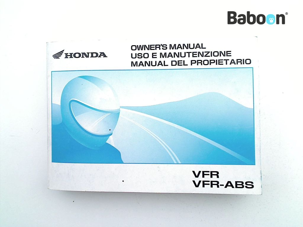 Honda VFR 800 VTEC 2002-2013 (VFR800 RC46) Libretto istruzioni Italian, Spanish, English (00X37-MCW-6401 )