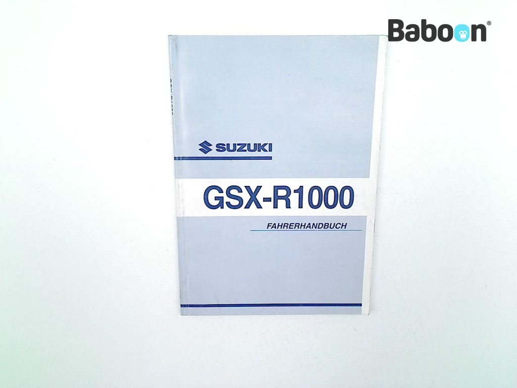 Suzuki GSX R 1000 2001-2002 (GSXR1000 K1/K2) Brukermanual German (99011-40F51-01K )